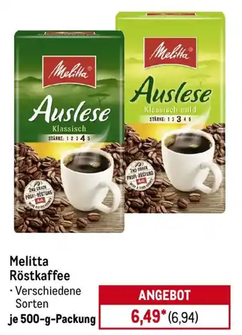 METRO Melitta Röstkaffee Angebot