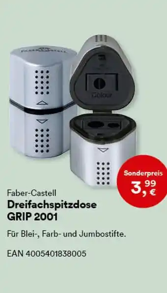 Thalia Faber-castell dreifachspitzdose grip 2001 Angebot