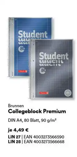 Thalia Brunnen collegeblock premium Angebot