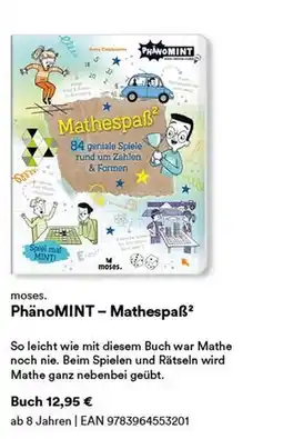 Thalia Moses. phänomint – mathespaß Angebot