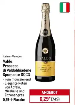 METRO Valdo Prosecco di Valdobbiadene Spumante DOCG Angebot