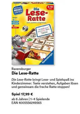 Thalia Ravensburger die lese-ratte Angebot