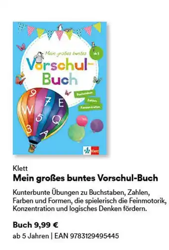 Thalia Klett mein großes buntes vorschul-buch Angebot