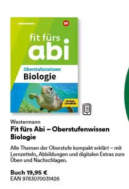 Thalia Westermann fit fürs abi – oberstufenwissen biologie Angebot