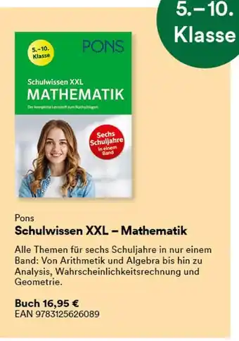 Thalia Pons schulwissen xxl – mathematik Angebot