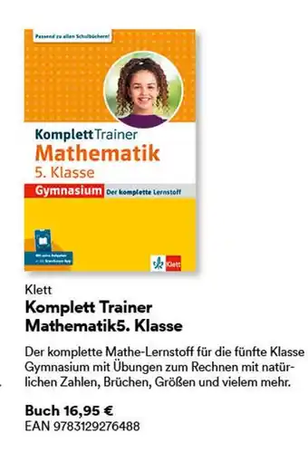 Thalia Klett komplett trainer mathematik 5. klasse Angebot