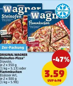 PENNY Wagner steinofen-pizza oder flammkuchen Angebot