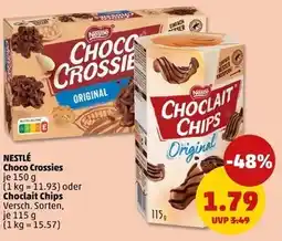 PENNY Nestlé choco crossies oder choclait chips Angebot