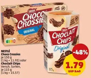 PENNY Nestlé choco crossies oder choclait chips Angebot