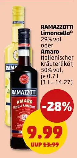 PENNY Ramazzotti limoncello oder amaro Angebot
