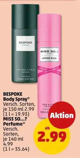 PENNY Bespoke body spray Angebot