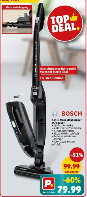 PENNY Bosch 2-in-1-akku-staubsauger bchf216b Angebot