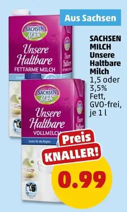 PENNY Sachsen milch unsere haltbare milch Angebot