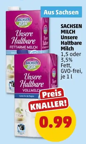 PENNY Sachsen milch unsere haltbare milch Angebot