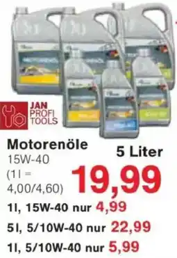 Jawoll JAN PROFI TOOLS Motorenöle Angebot
