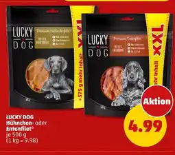 PENNY Lucky dog hühnchen- oder entenfilet Angebot