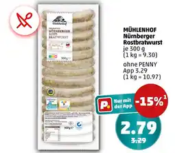 PENNY Mühlenhof nürnberger rostbratwurst Angebot