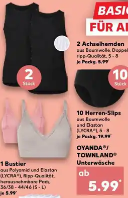 Kaufland OYANDA/ TOWNLAND Unterwäsche Angebot