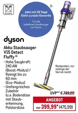 METRO dyson Akku Staubsauger V15 Detect Fluffy Angebot