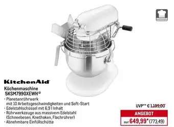 METRO KitchenAid Küchenmaschine 5KSM7990XEWH 6) Angebot