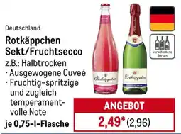 METRO Rotkäppchen Sekt/Fruchtsecco Angebot