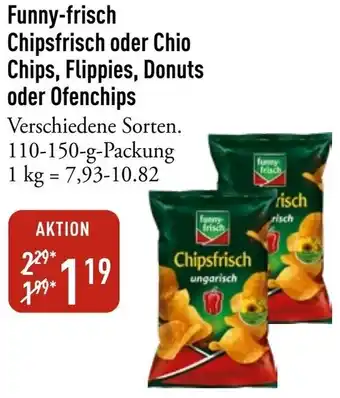 Galeria Markthalle Funny-frisch Chipsfrisch oder Chio Chips, Flippies, Donuts oder Ofenchips Angebot