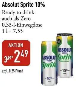 Galeria Markthalle Absolut Sprite 10% Angebot
