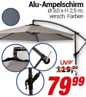 CENTERSHOP Alu-Ampelschirm Angebot
