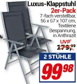 CENTERSHOP Luxus-Klappstuhl Angebot
