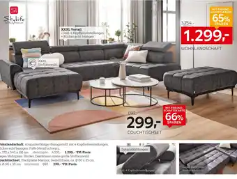 XXXLutz Stylife wohnlandschaft oder couchtischset Angebot