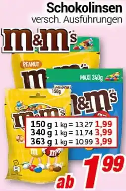 CENTERSHOP Schokolinsen Angebot
