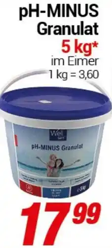 CENTERSHOP pH-MINUS Granulat Angebot