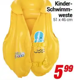 CENTERSHOP Kinder-Schwimmweste Angebot