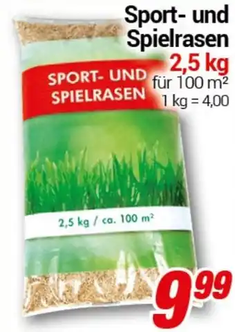 CENTERSHOP Sport- und Spielrasen Angebot