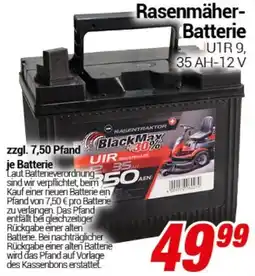 CENTERSHOP Rasenmäher-Batterie Angebot