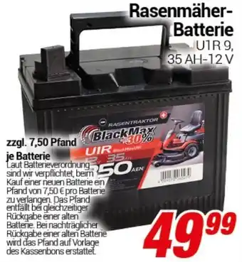 CENTERSHOP Rasenmäher-Batterie Angebot