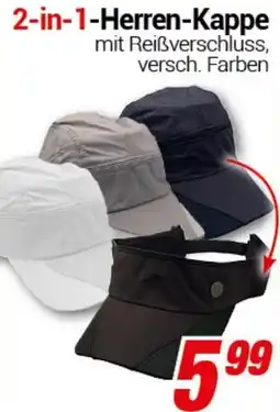 CENTERSHOP 2-in-1-Herren-Kappe Angebot