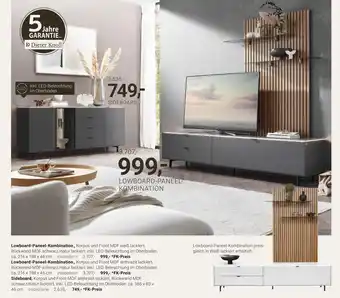XXXLutz Dieter knoll lowboard-paneel-kombination, lowboard-paneel-kombination oder sideboard Angebot