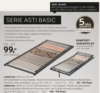 XXXLutz Dieter knoll lattenrost Angebot