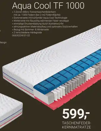 XXXLutz 7-zonen-mikro-tonnentaschenfederkern mit ca. 1.000 federn (bei 2 m2 federnfläche) Angebot