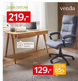 XXXLutz Venda, linea natura schreibtisch oder chefsessel Angebot