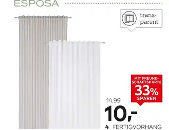 XXXLutz Esposa fertigvorhang „batist“ Angebot