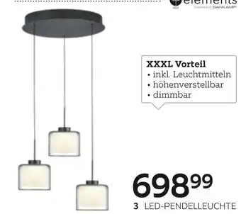 XXXLutz Elements by bankamp led-pendelleuchte Angebot