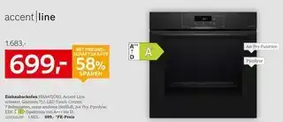 XXXLutz Accent line einbaubackofen hba4720b3 Angebot