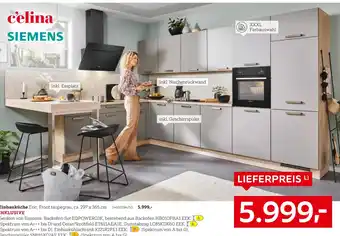 XXXLutz Siemens oder c'elina einbauküche Angebot
