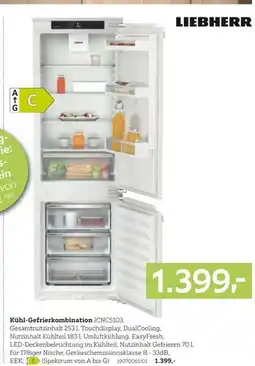 XXXLutz Leibherr kühl-gefrierkombination icnc5103 Angebot