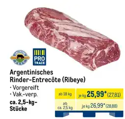 METRO Argentinisches Rinder-Entrecôte (Ribeye) Angebot