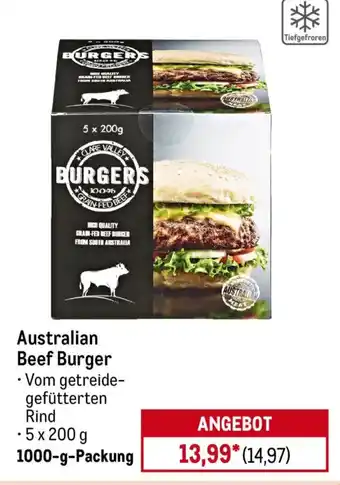 METRO Australian Beef Burger Angebot