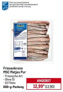 METRO Friesenkrone MSC Matjes Pur Angebot