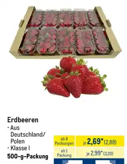 METRO Erdbeeren Angebot